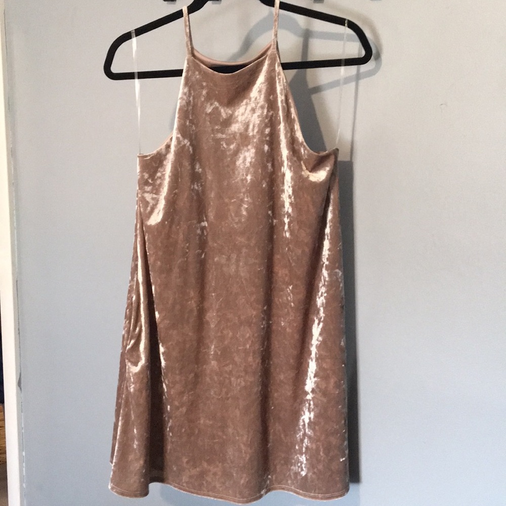 Crush Velvet Dress- With Pockets!